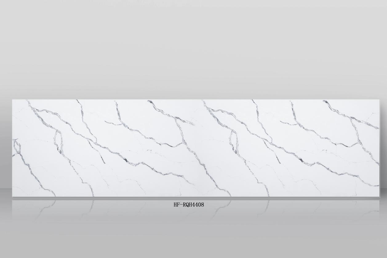 I-Calacatta quartz slab RQH4408-4