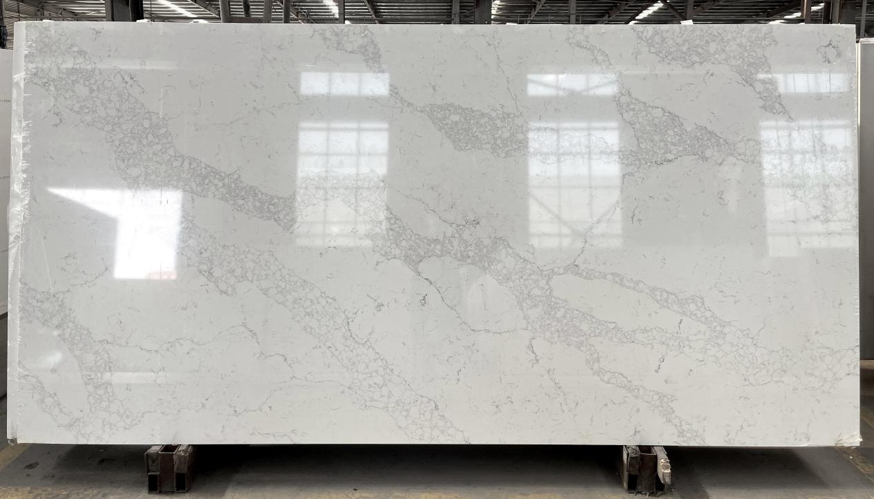 Cararra Color Quartz Slab