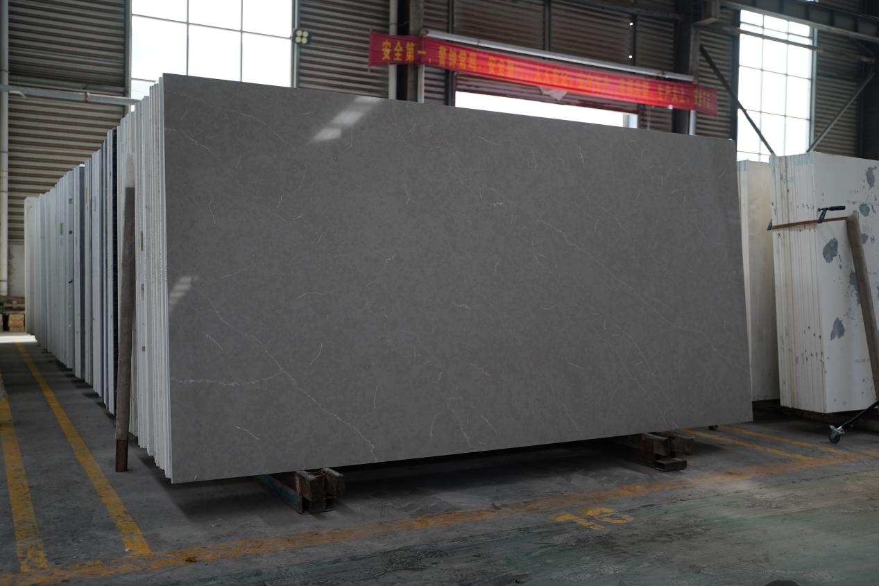 Horizon Engineered Quartz Stone------ சாம்பல் கராரா 4049-1