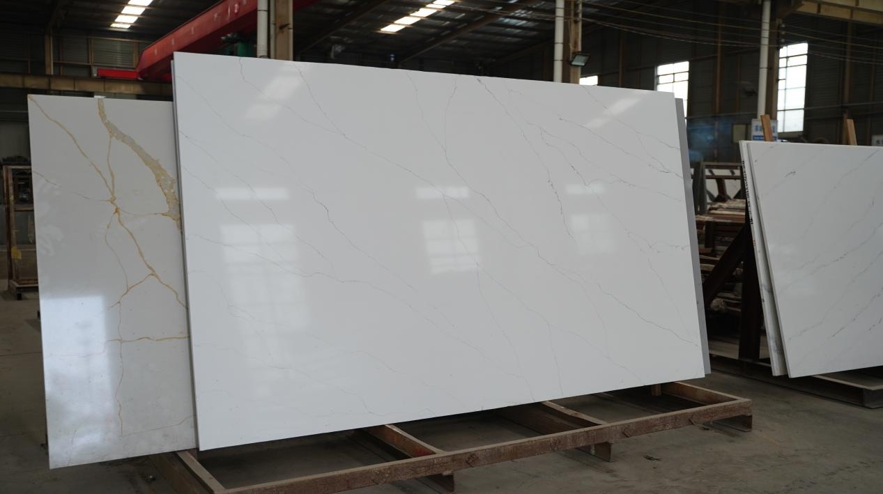 I-Horizon Quartz Stone Slab ------ Calacatta 1121-1