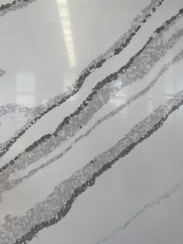 White Calacatta Artificial Quartz Stone -2