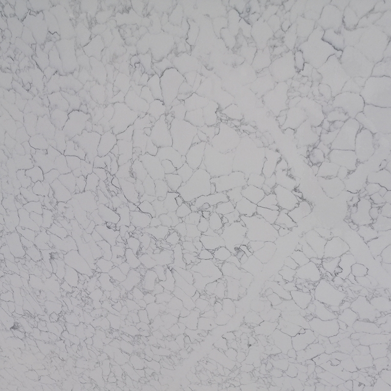 White Carrara Injiniya Quartz Dutse -4