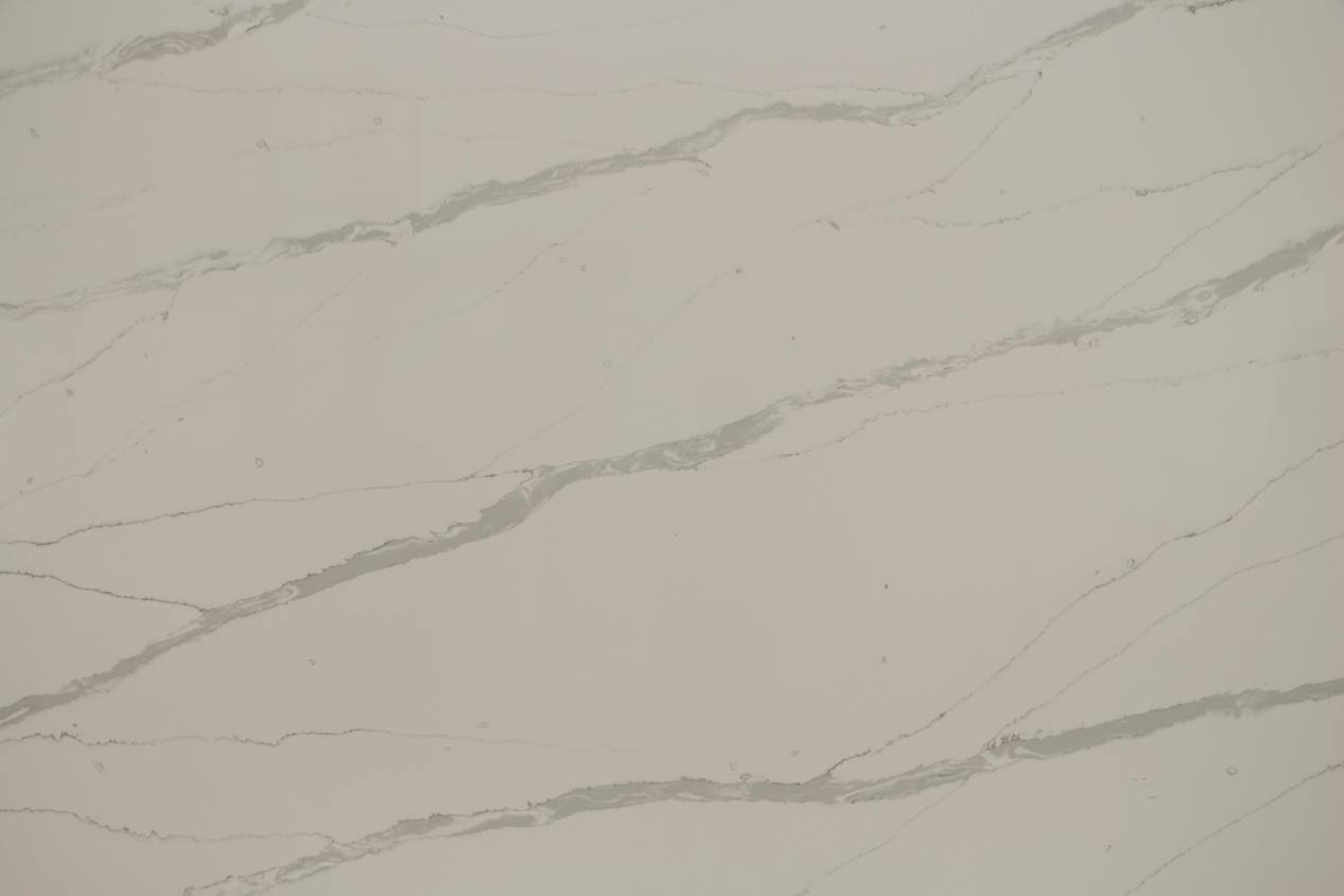 Białe płyty z kamienia kwarcowego Sztuczny kamień Klasyczny Calacatta Marble-Touch 4084-3