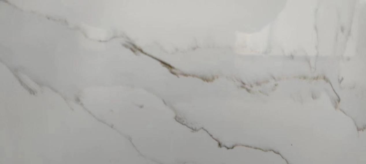 Made in China White Quartz Stone Slabs with Black Vein Artificial Stone 3017-2
