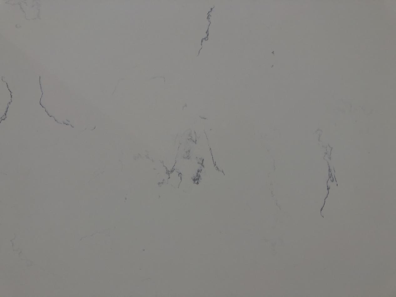 White Calacatta Quartz Stone with fluffy vein Made in China 5141-3