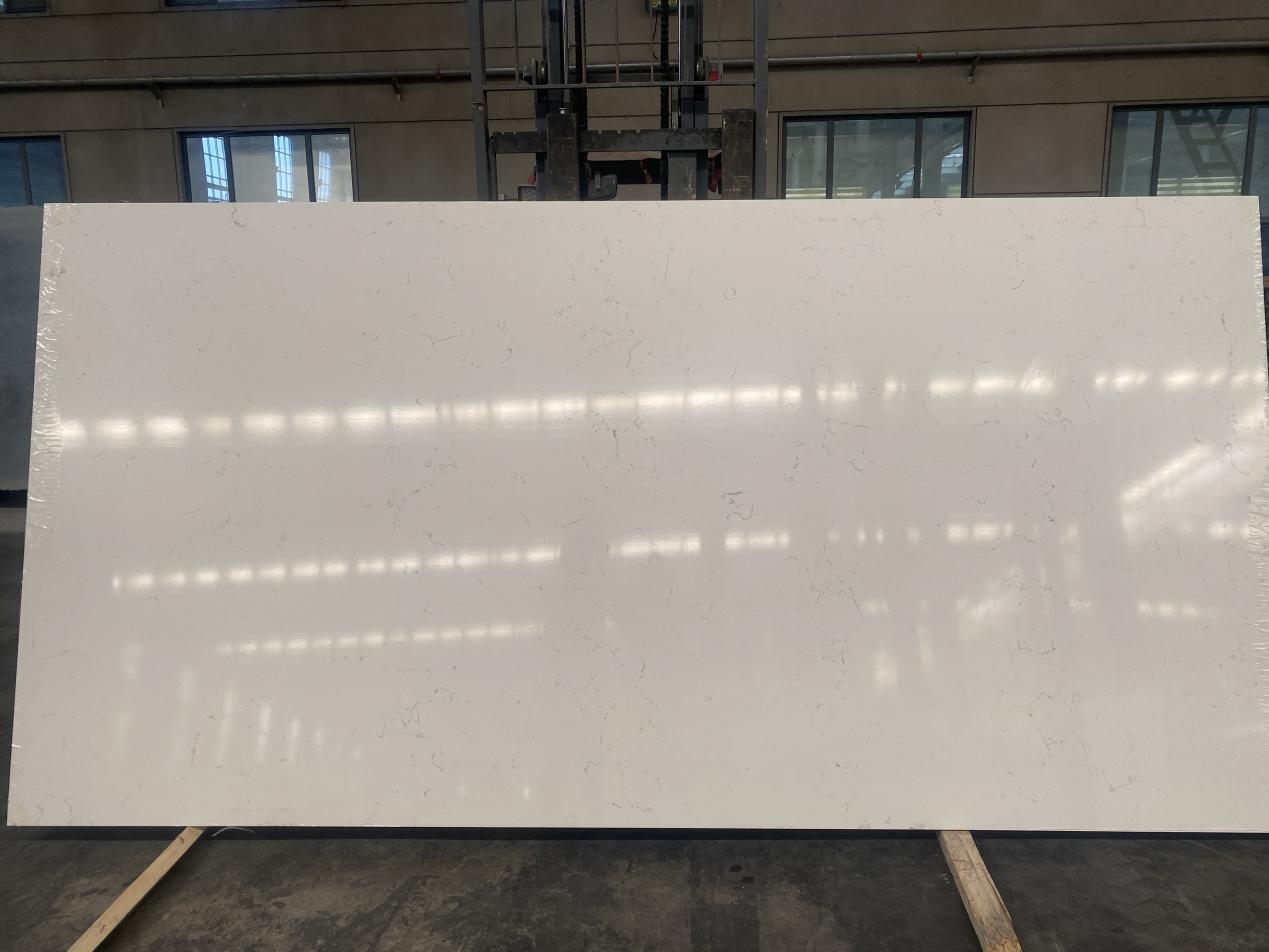 White Strong and Heavy Calacatta Stone with thin vein Made in China Marble-Touch 1391-1